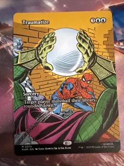 MTG Traumatize BORDERLESS / MAR 0015 M NM - Image 1