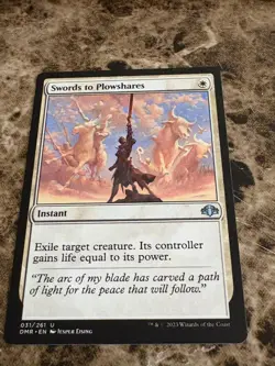 SWORDS TO PLOWSHARES Magic MTG Dominaria Remastered - Image 1