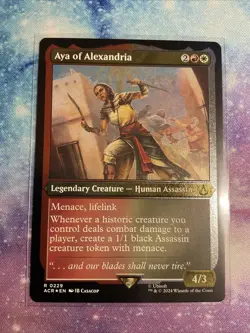 Aya Of Alexandria Foil Etched ACR 0229 MTG NM/M - Image 1
