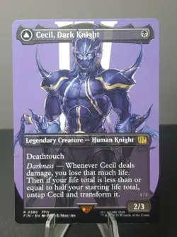 0380 Cecil, Dark Knight Borderless Magic The Gathering Final Fantasy - Image 1