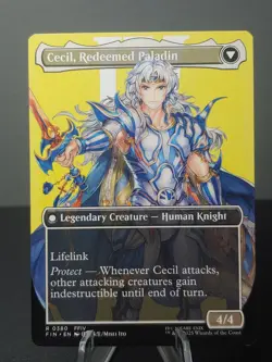 0380 Cecil, Dark Knight Borderless Magic The Gathering Final Fantasy - Image 4