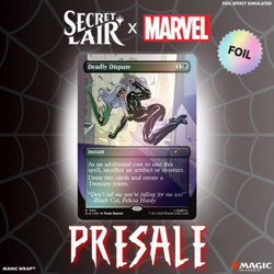 PRESALE Deadly Dispute #1985 🌈 FOIL MTG Secret Lair Spider-Man Villainous Plots - Image 1