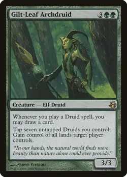 Gilt-Leaf Archdruid Mtg Magic English played - Image 1