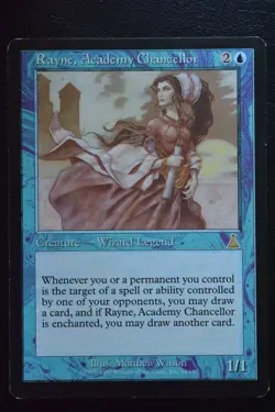 Magic The Gathering MTG RAYNE, ACADEMY CHANCELLOR Urza's Destiny LP Played - Image 1