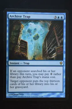 Magic The Gathering MTG ARCHIVE TRAP Zendikar LP Lightly Played - Image 1