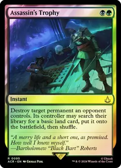 Magic The Gathering MTG ASSASSIN'S TROPHY FOIL Assassin's Creed NM - Image 1