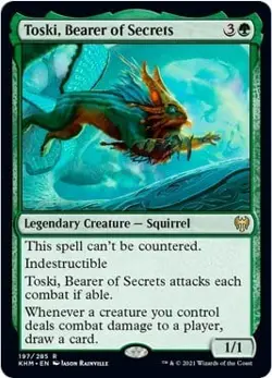 Magic The Gathering MTG TOSKI, BEARER OF SECRETS Kaldheim NM Near Mint - Image 1
