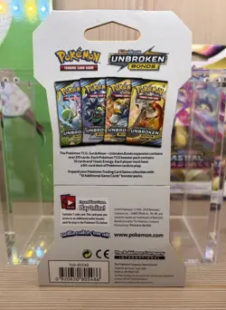 POKEMON Sun & Moon UNBROKEN BONDS Sleeved Booster RESHIRAM CHARIZARD New SEALED - Image 4