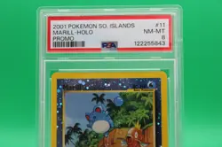 2001 POKEMON SOUTHERN ISLANDS PROMO #11 MARILL-HOLO PSA 8 - Image 2