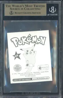 1999 Pokemon Merlin Stickers Prism #S10 Psyduck BGS 9.5 GEM MINT - Image 2
