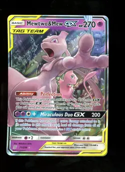 Mewtwo & Mew GX Tag Team 71/236 Pokemon Unified Minds TCG #2 - Image 1