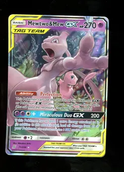 Mewtwo & Mew GX Tag Team 71/236 Pokemon Unified Minds TCG #3 - Image 1