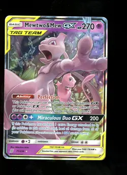 Mewtwo & Mew GX Tag Team 71/236 Pokemon Unified Minds TCG #5 - Image 1