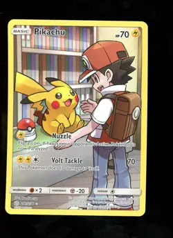 Pokemon Pikachu Cosmic Eclipse 241/236 Secret Rare SM Sun & Moon Full Art #3 - Image 1