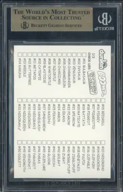 2000 Pokemon Dunkin Boomer Stickers #133 Eevee BGS 9.5 GEM MINT - Image 2