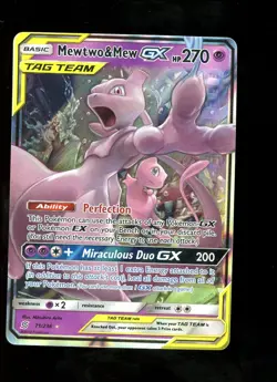 Mewtwo & Mew GX Tag Team 71/236 Pokemon Unified Minds TCG #6 - Image 1