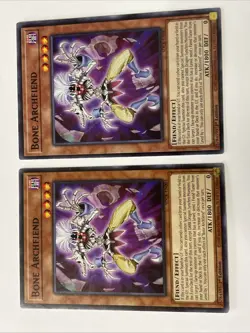 2x Yu-Gi-Oh Bone Archfiend SDCK-EN003 Common 1st Edition NM - Image 1