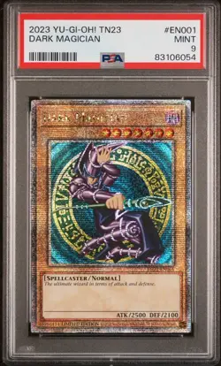 Yugioh Dark Magician Quarter Century Rare TN23-EN001 PSA 9 MINT - Image 1