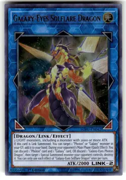 Yugioh Galaxy-Eyes Solflare Dragon SOFU-EN042 Ultra Rare 1st/Unl Ed NM - Image 1