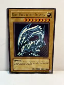 Yugioh Promo Card Nrmt SDK-001 Blue-Eyes White Dragon Holo Limited Rare Card NM - Image 3