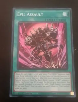 Yu-Gi-Oh! Evil Assault - SUDA - EN052 - Supreme Darkness - Super Rare 1st Ed. NM - Image 1