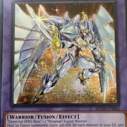 Elemental HERO Shining Neos Wingman MP24-EN062 Prismatic Secret Rare Yu-Gi-Oh! - Image 2