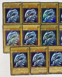 YGO Starter Deck Kaiba Blue-Eyes White Dragon SDK-001 Lot 14 Ultra Rare DMG-MP A - Image 2