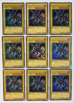 YGO Starter Deck Joey Red-Eyes Black Dragon SDJ-001 Lot of 9 Ultra Rare DMG-MP - Image 1