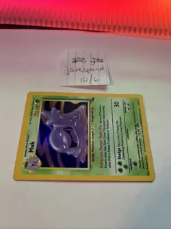 Muk 13/62 Holo Rare - Fossil - Pokemon Trading Card Game TCG - MP - Image 3