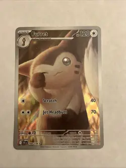 Pokemon TCG Furret Card 168/159 Journey Together Near Mint Condition - Image 1