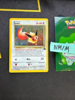 Pokemon Card Eevee Vintage WOTC Black Star Promo Holo # 11 212 💎NM💎 - Image 1