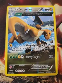 Pokemon TCG Dragonite Roaring Skies Reverse Holo Rare Card 52/108 - Image 1