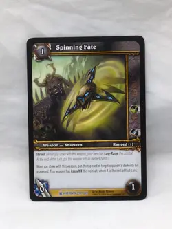 World Of Warcraft TCG Spinning Fate Icecrown Rare Card 198/220 - Image 1