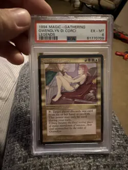 Gwendlyn Di Corci Magic: The Gathering Legends Card 1994 PSA 6 - Image 1