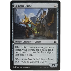 x1 Campus Guide FDN MTG M/NM Common Colorless Artifact Creature Golem TCG CCG - Image 1