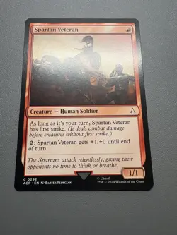 Spartan Veteran 0292 MTG ACR Common NM REGULAR - Image 1