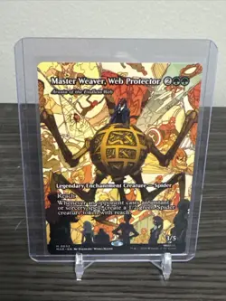 MTG Master Weaver, Web Protector Spiderman Borderless Regular Mythic - Image 1