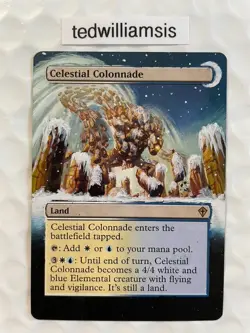 Celestial Colonnade MtG Worldwake Altered Art Extended & Borderless - Image 1