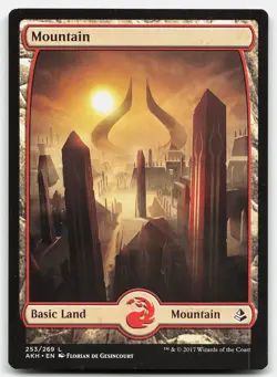MTG Mountain () - Full Art L Amonkhet 253 LP - Image 1