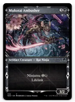 Mukotai Ambusher - Showcase - NM MTG NEO - Kamigawa: Neon Dynasty 342 - Image 1