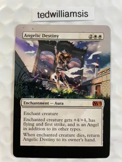 Angelic Destiny MtG Core Set 2012 (M12) Altered Art Extended & Borderless - Image 1