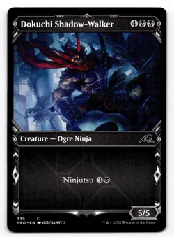 MTG Kamigawa Neon Dynasty Dokuchi Shadow-Walker Showcase #339 - Image 1