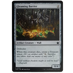 x1 Gleaming Barrier FDN MTG M/NM Common Colorless Artifact Creature Wall TCG CCG - Image 1