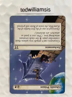 Ghostly Prison MtG Champions of Kamigawa Altered Art Extended & Borderless - Image 4