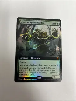 Ancient Greenwarden Extended Art Foil Zendikar Rising MTG - Image 1