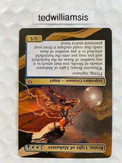 Bruna, Light of Alabaster MtG Avacyn Restored Altered Art Extended & Borderless - Image 4