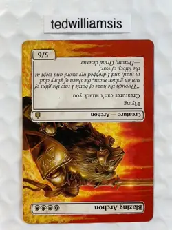 Blazing Archon MtG Ravnica: City of Guilds Altered Art Extended & Borderless - Image 4