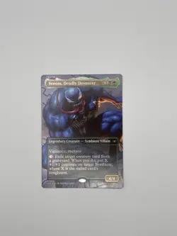 MTG Venom, Deadly Devourer (Borderless Foil) Marvel's Spider-Man 22 NM - Image 1