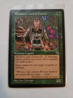 MtG Magic Eladamri, Lord of Leaves (Tempest, 1997) Played/Good condition - Image 1