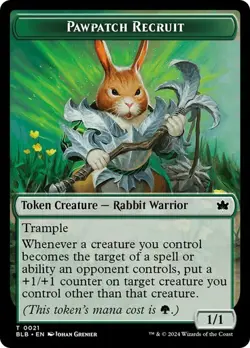 MTG-Pawpatch Recruit Token Bloomburrow(NM)#21 - Image 1
